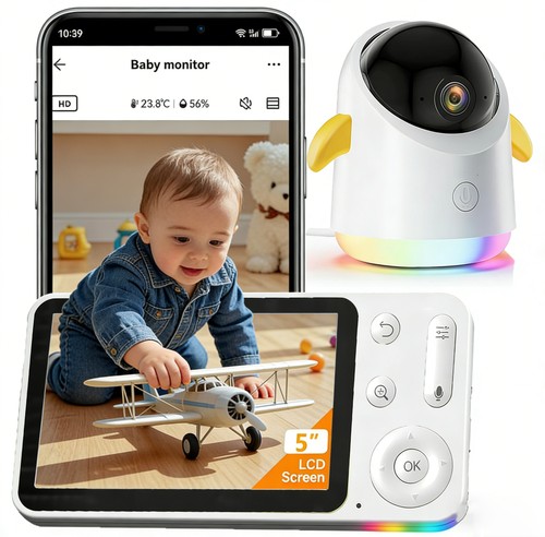 Baby monitor with - camera, 5"