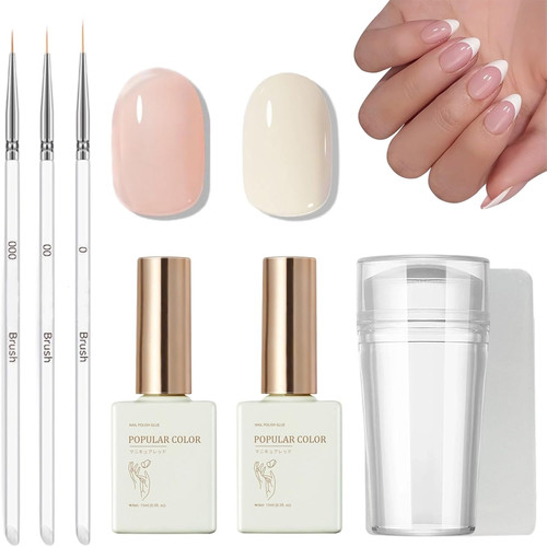 French manicure nail polish - manicure,