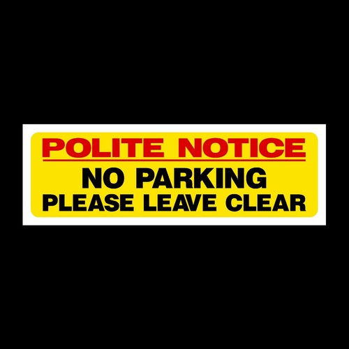 Parking leave clear - parking,
