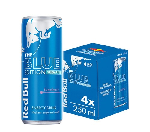 Red bull energy drink blue - red,