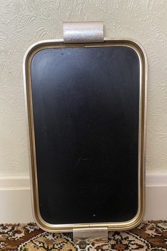 Vintage woodmet serving tray - vintage,
