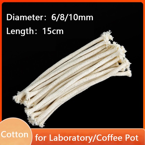 Cotton lamp wick dia - lamp, 8mm