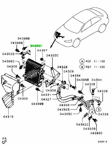 Oil cooler engine - oil,