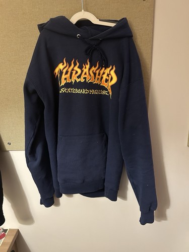 Thrasher navy hoodie medium - navy,