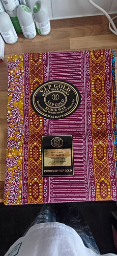 Gold african wax - v.i.p, print