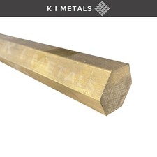 BRASS HEXAGON BAR ROD | VARIOUS SIZES 3MM - 100MM | VARIOUS LENGTHS