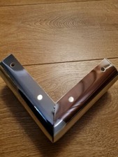 4 × Metal Chrome L Shape