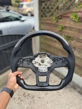 MK7/7.5 VW Golf/Polo Carbon Fibre Steering Wheel (Blue):
