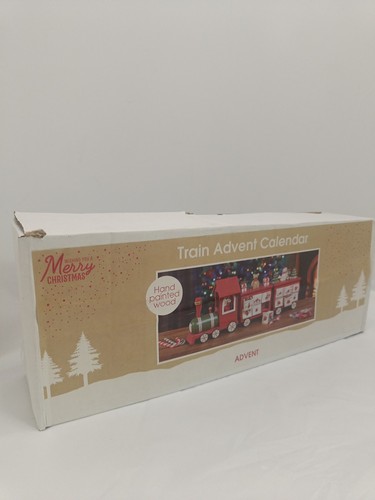 Wooden train advent calendar - wooden,