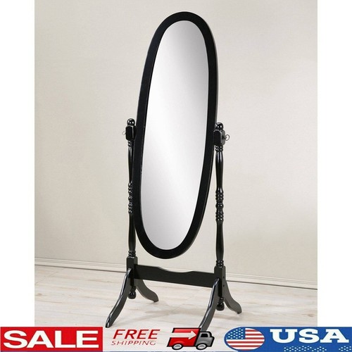 Antique floor cheval mirror - cheval,