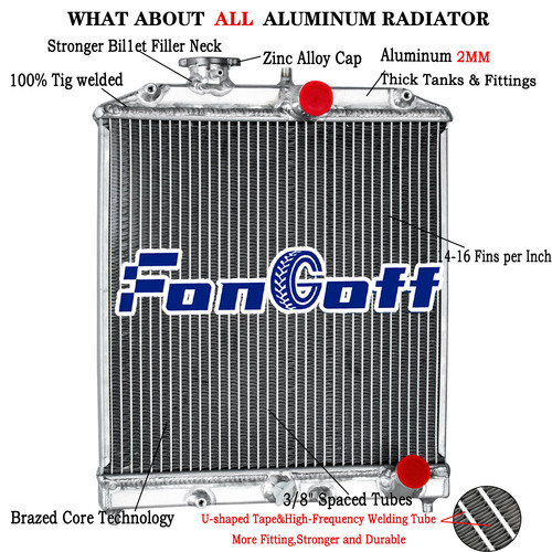 Row radiator for - 3, civic