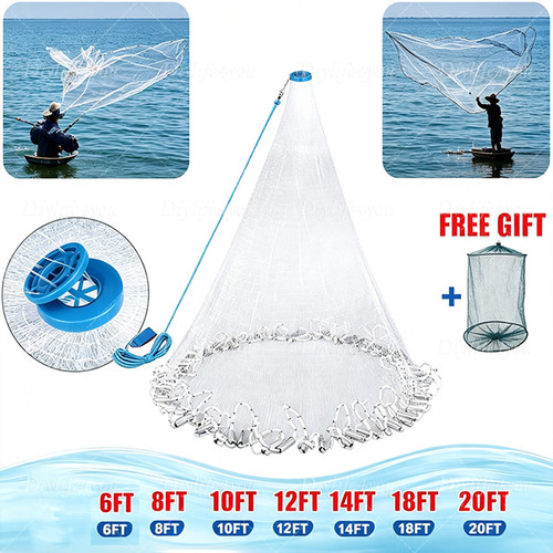 16ft throw fishing cast - 6-16ft,