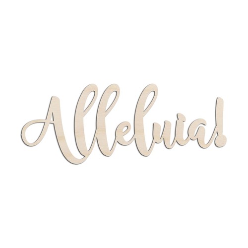Alleluia text word - word, cut