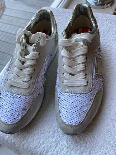 Replay wedge sequin trainers - wedge,
