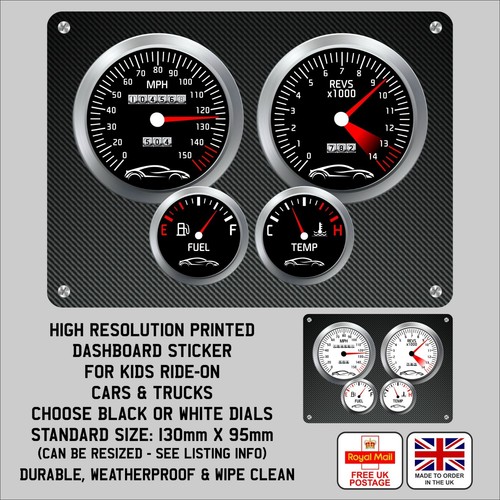 Dashboard vinyl sticker speedo - dashboard,