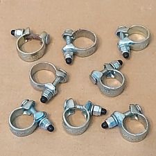 8 x Vintage Seat Post Clamp for BMX Bike - Steel, Patterned - Old Stock