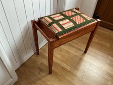 Antique 1940s Mahogany Stool