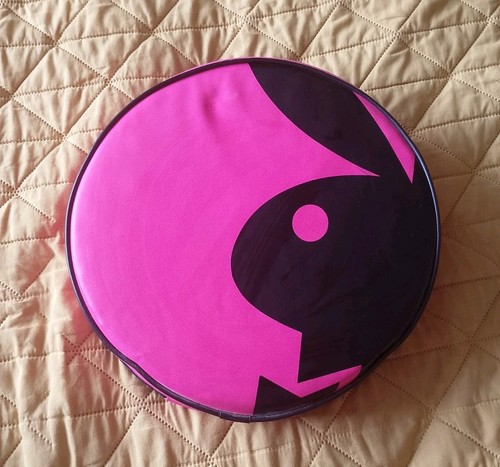 Pink leather playboy seat - playboy,