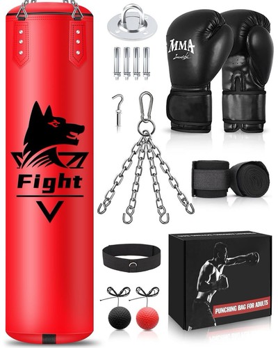 Heavy punch bag hanging set - punch,