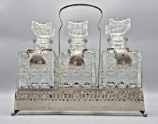 Triple Tantalus 3 Cut Glass