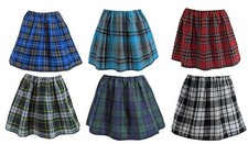Adults Tartan 14" Length Sports Gym Skirt Pub Golf Tennis Hen Party Fancy Dress
