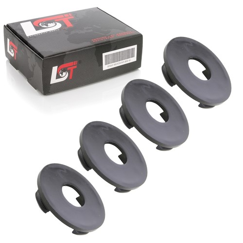 Wheel center caps - 4x, black