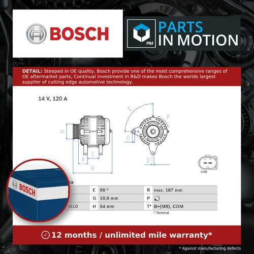 Alternator fits bmw - alternator, 525d