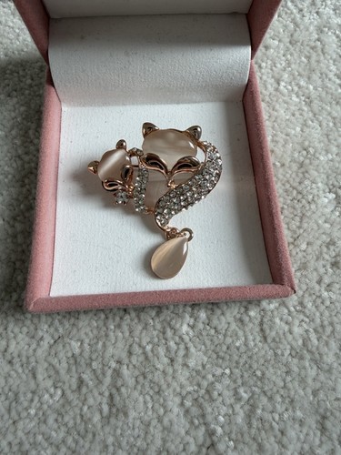 Rose gold tone fox - rose,
