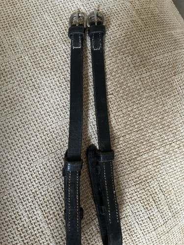 Black leather cob - cob, cheekpieces