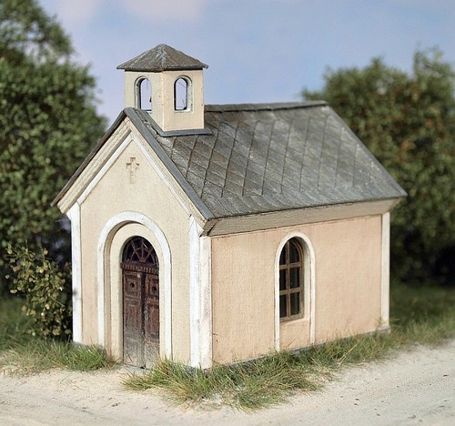 Model scene small chapel - small,