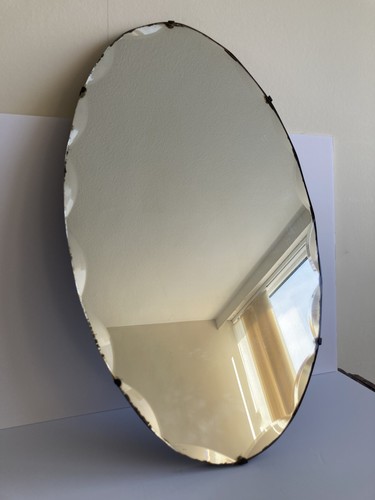 Vintage 1950s oval scalloped - vintage,