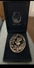 Silver Scenes Vintage Brooch 