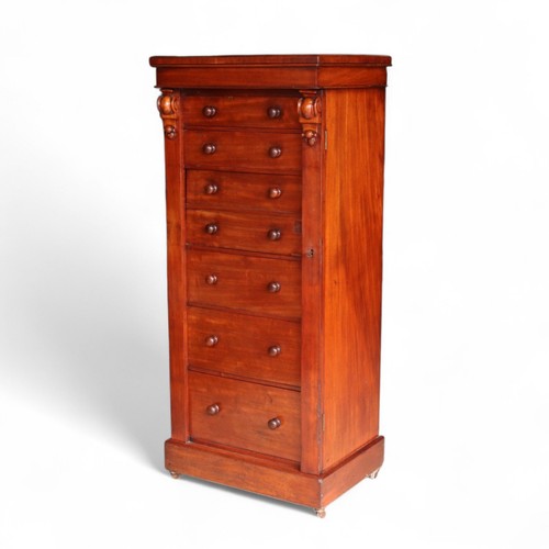 Victorian mahogany secretaire - victorian,