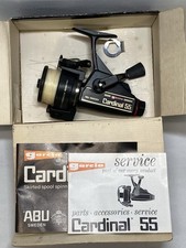 Vintage Abu Cardinal 55 Spinning Reel – Excellent Condition Box & Paperwork K1