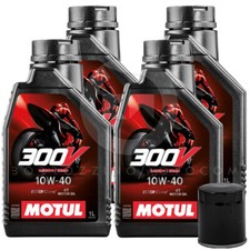 Service Kit 4L Motul 300V 10W40 + Filter Suzuki DL V-Strom 1000 2014 2015 2016