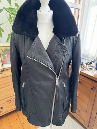 All saints leather jacket