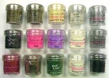 Docrafts Papermania Embossing Powder in 25 Colours Silver Pink Tinsel Lilac Moss