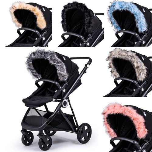 Pram fur hood trim - pram,
