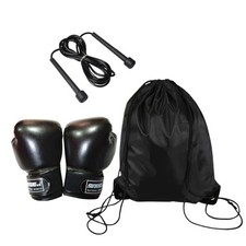 Kids Boxing Gloves + Drawstring Bag & Free Skipping Rope Ultimate Training Set