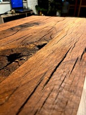 rustic solid oak coffee table