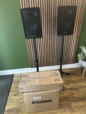 QTX Sound QT6 Professional 6" DJ / PA Speakers  And 2x NJS ADJUSTABLE STANDS NEW