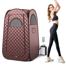 Portable Sauna Full Body Steam Sauna Tent Single Person Pop-Up Sauna Box Kit