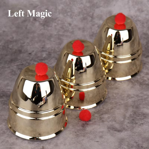 Large gold cups balls - cups, magic