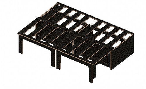 Hex board sliding bed - sliding,