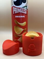 Made For Pringles To Go Chip Large Holder Red Lunch Box Travel Container Red