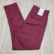 HUMOR Mens DEAN Slim Fit Jeans Size W32" x L32" Burgundy 