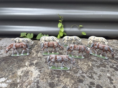 Horse lead figure farm - farm, animal