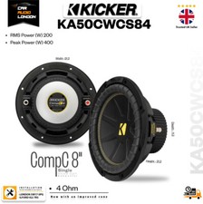 Kicker KA50CWCS84 CompC 8" SVC Subwoofer 200W RMS 400W Peak 4 Ohm Bass Speaker