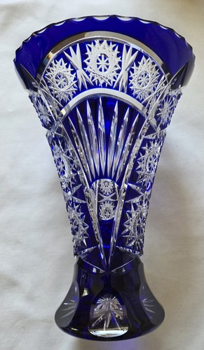 Cobalt blue cut - clear, large