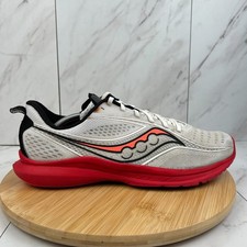 Saucony Kinvara 13 Mens Size 13 White Red Athletic Running Shoes S20723-85